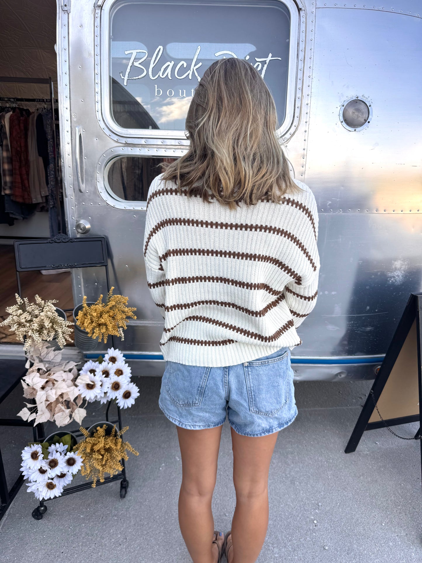 Trackside Knit Sweater
