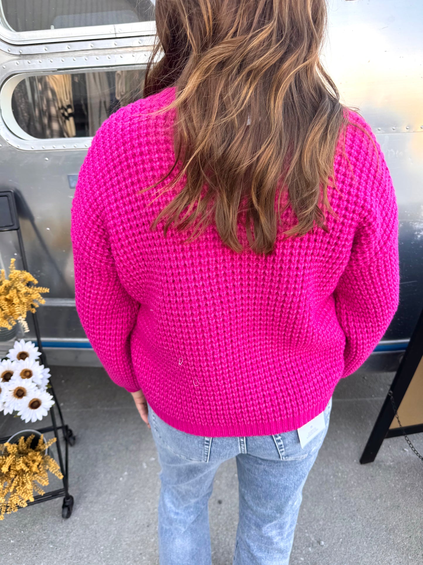 Waffle Knit Sweater