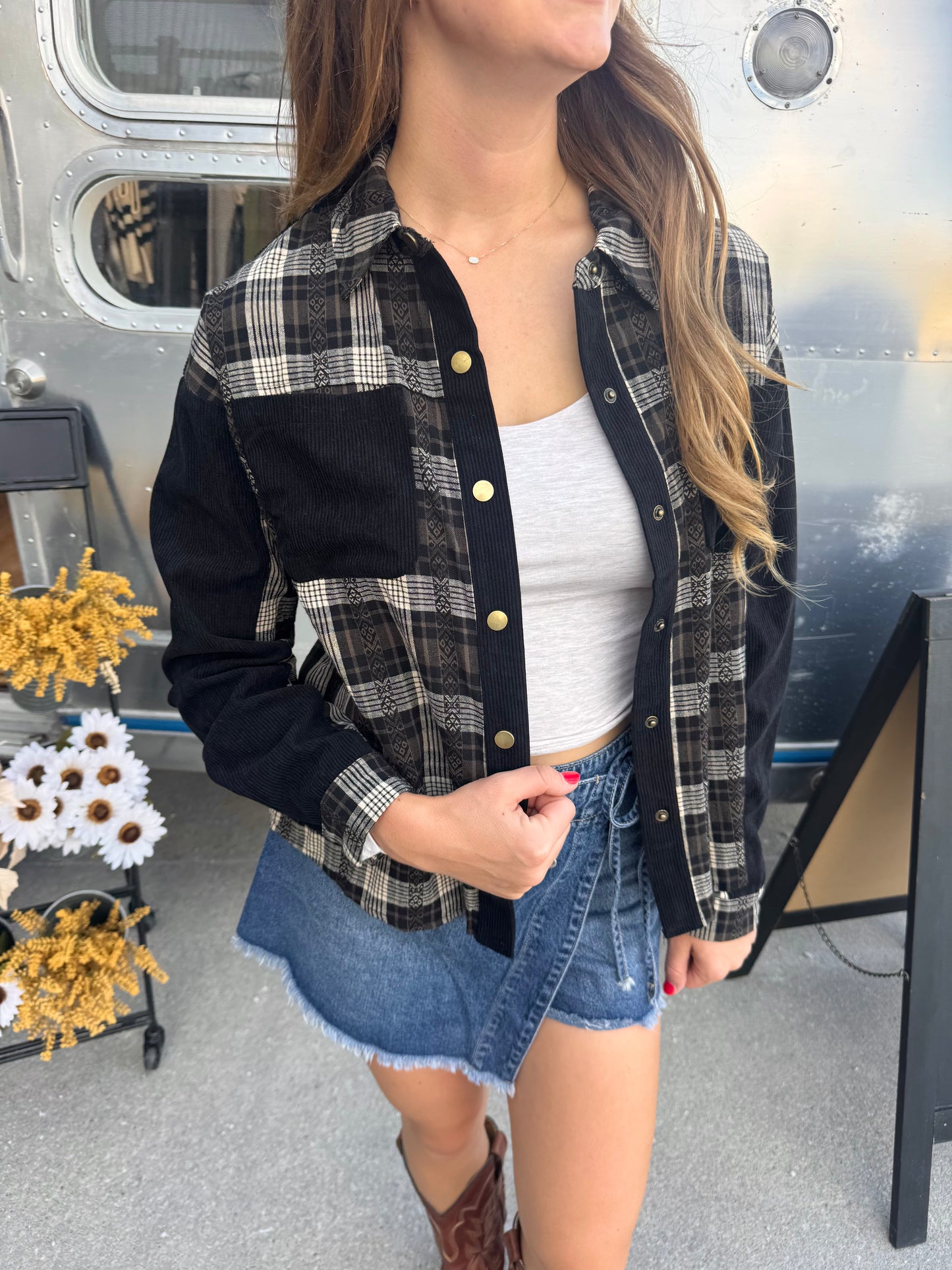 Corduroy Snap Jacket