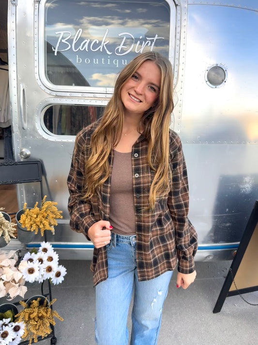 Tortoise Plaid Flannel