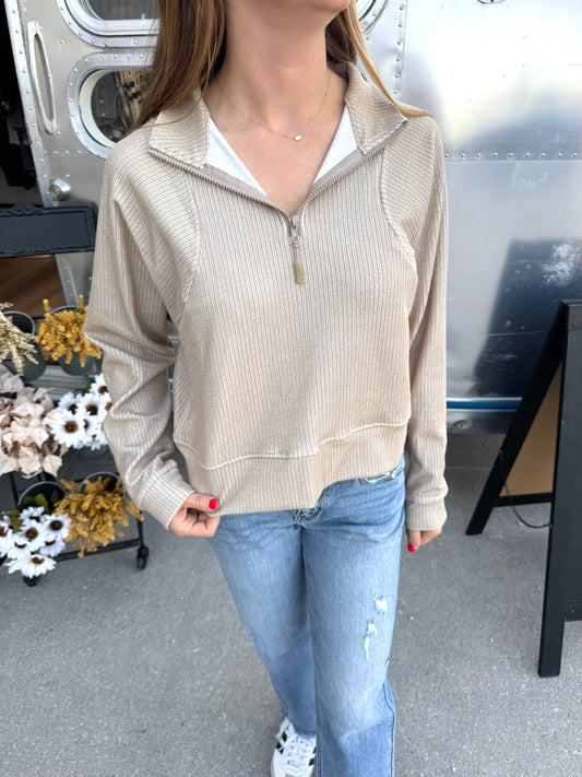 Sand Half Zip