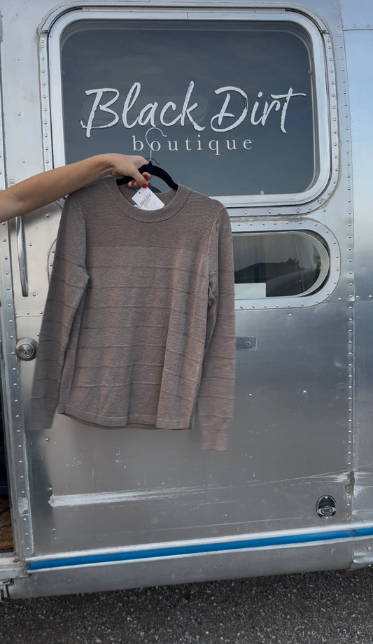 Subtle Monochrome Stripe Longsleeve