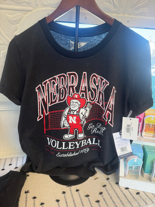 Nebraska Volleyball Tee