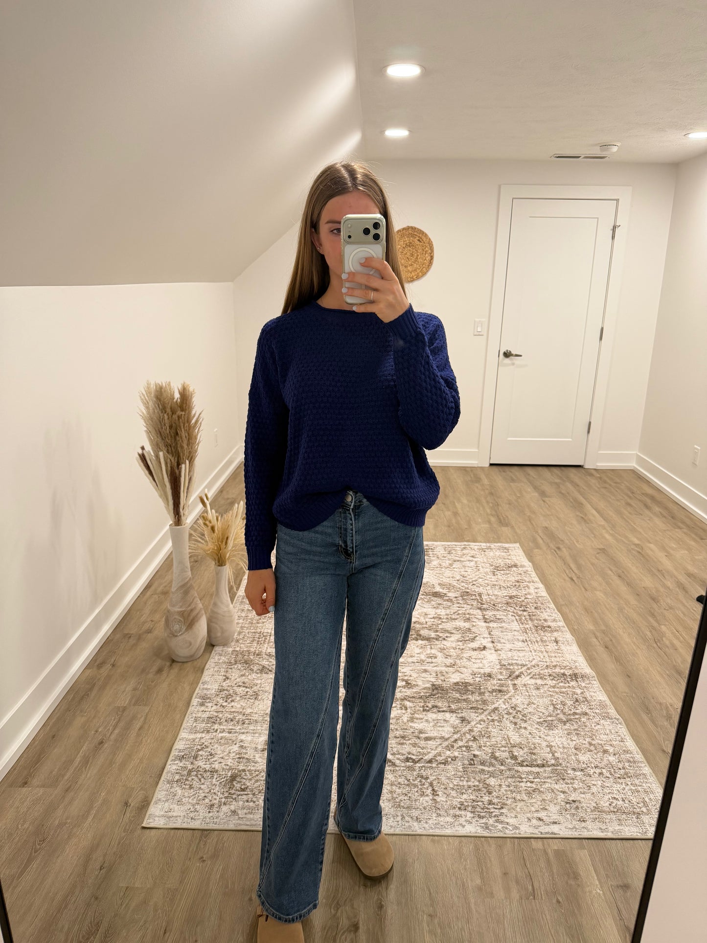 Asymmestric Straight Jeans