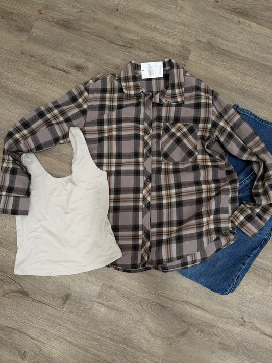 Greige Fall Flannel