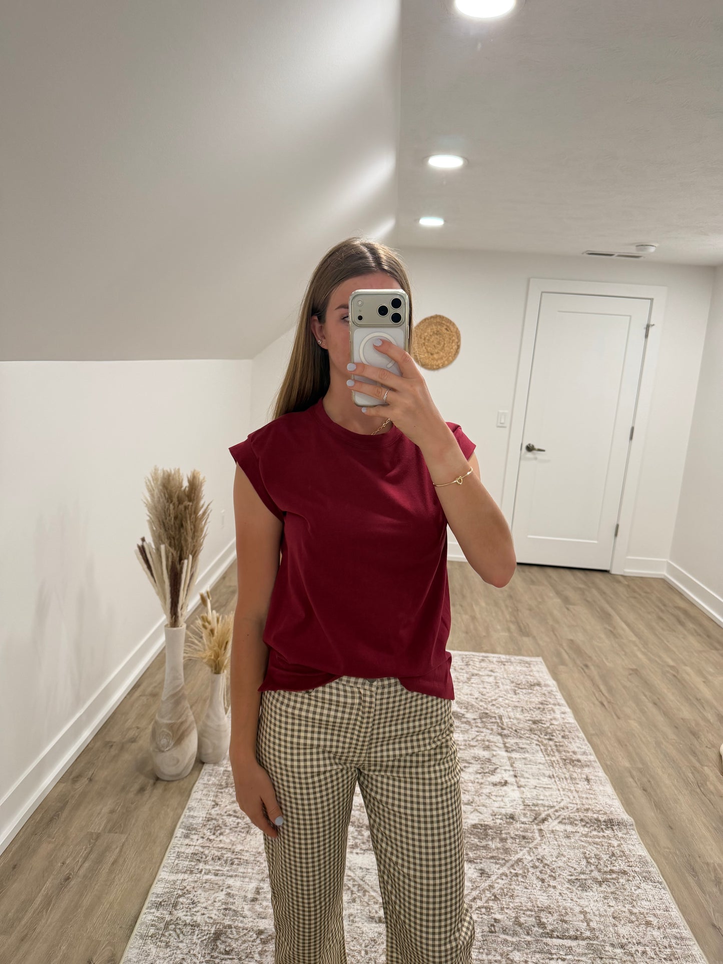 Floral Print Barrel Pants