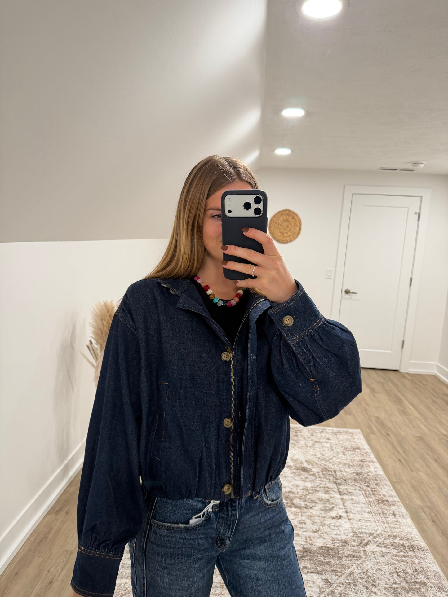 Denim Bomber Jacket