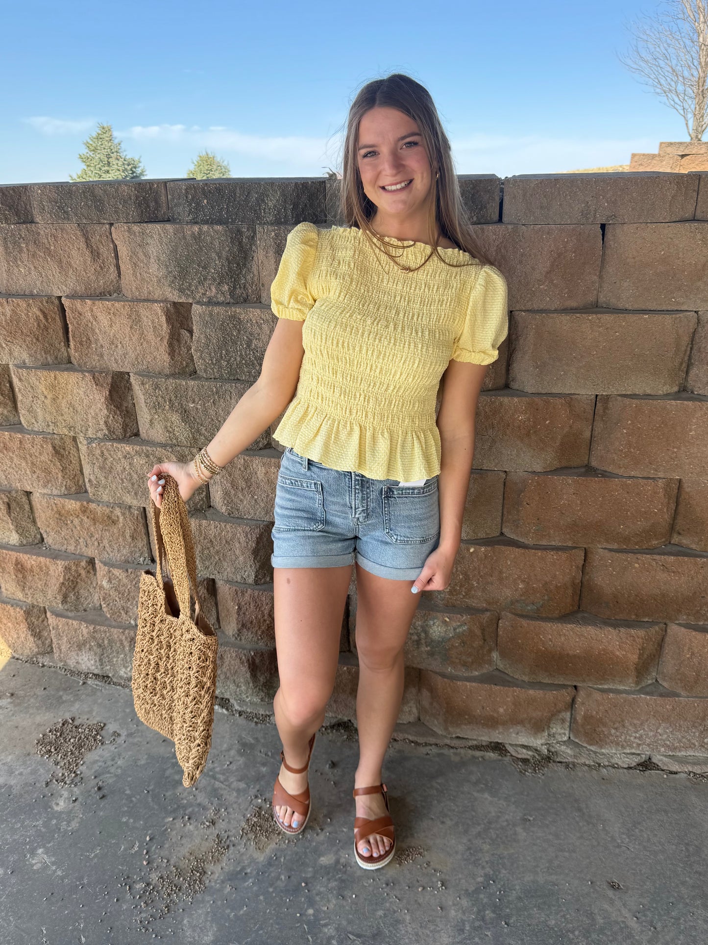 Butter Puff Sleeve Top