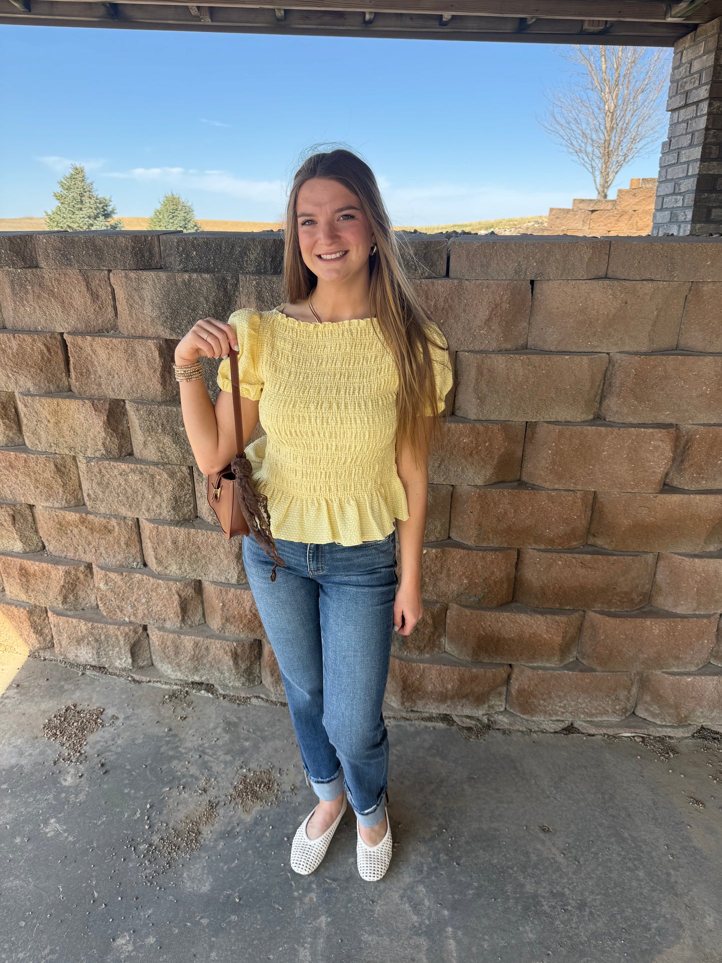 Butter Puff Sleeve Top