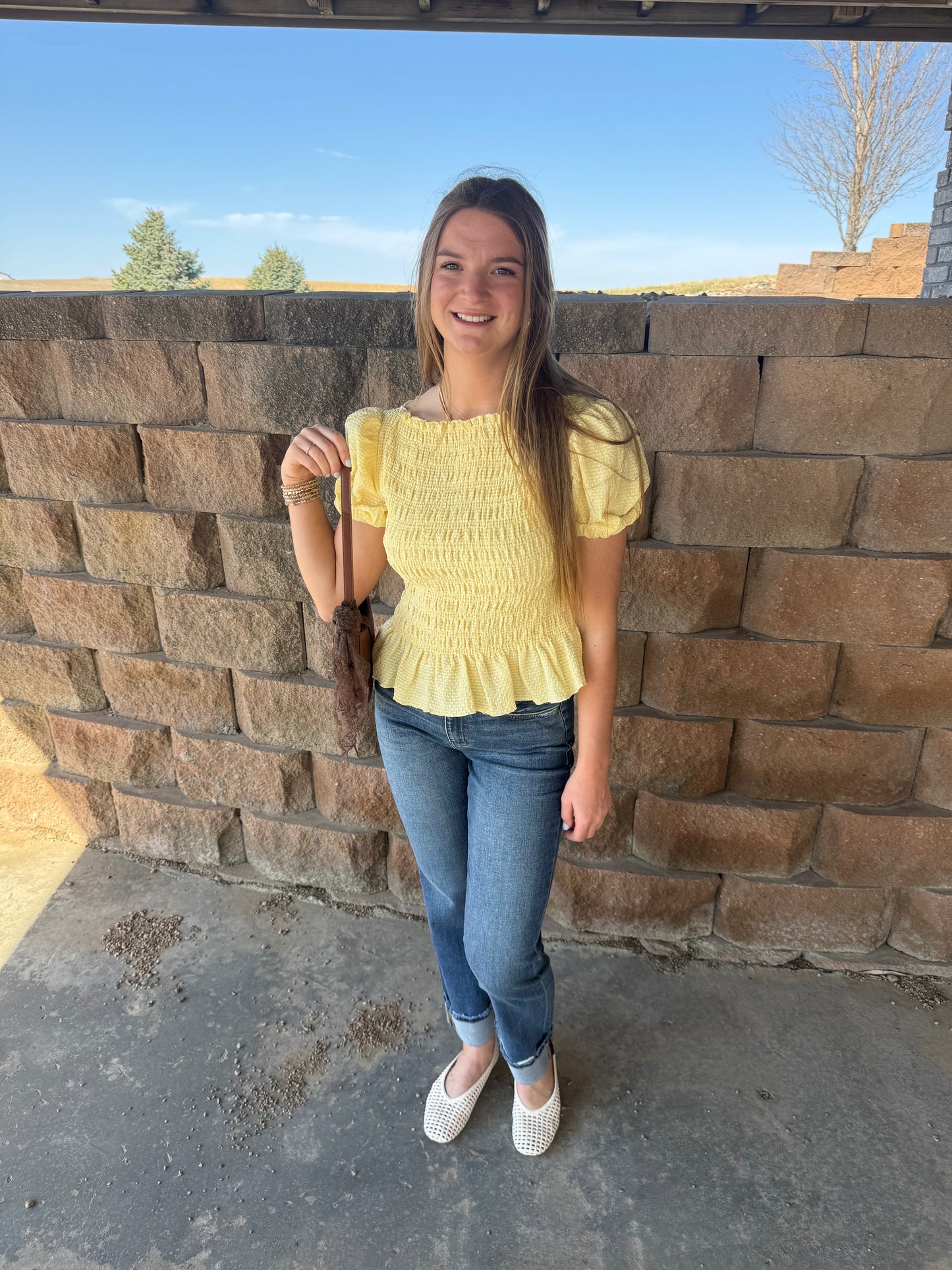 Butter Puff Sleeve Top