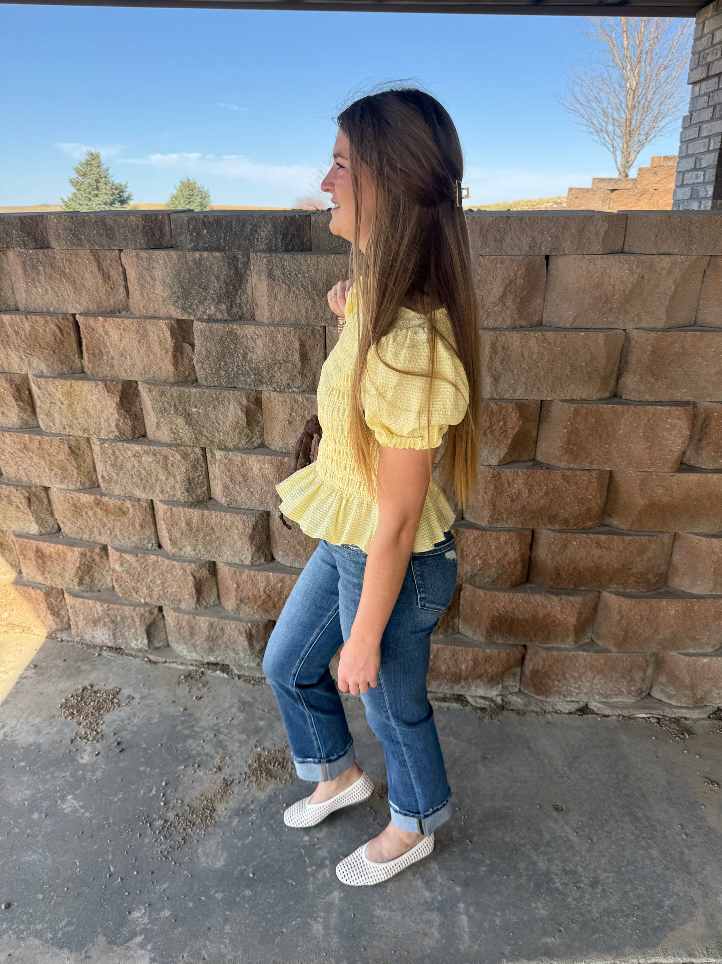 Butter Puff Sleeve Top