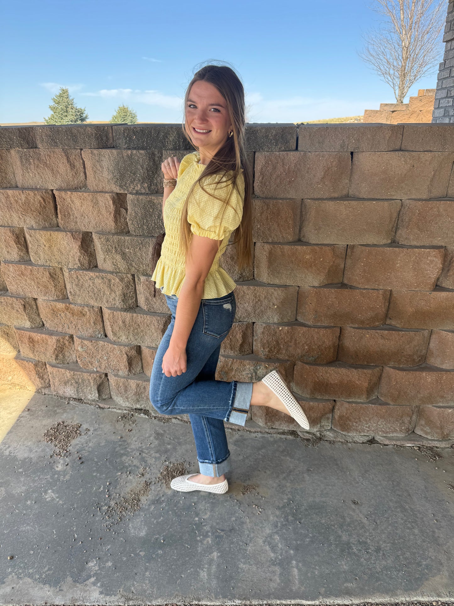 Butter Puff Sleeve Top