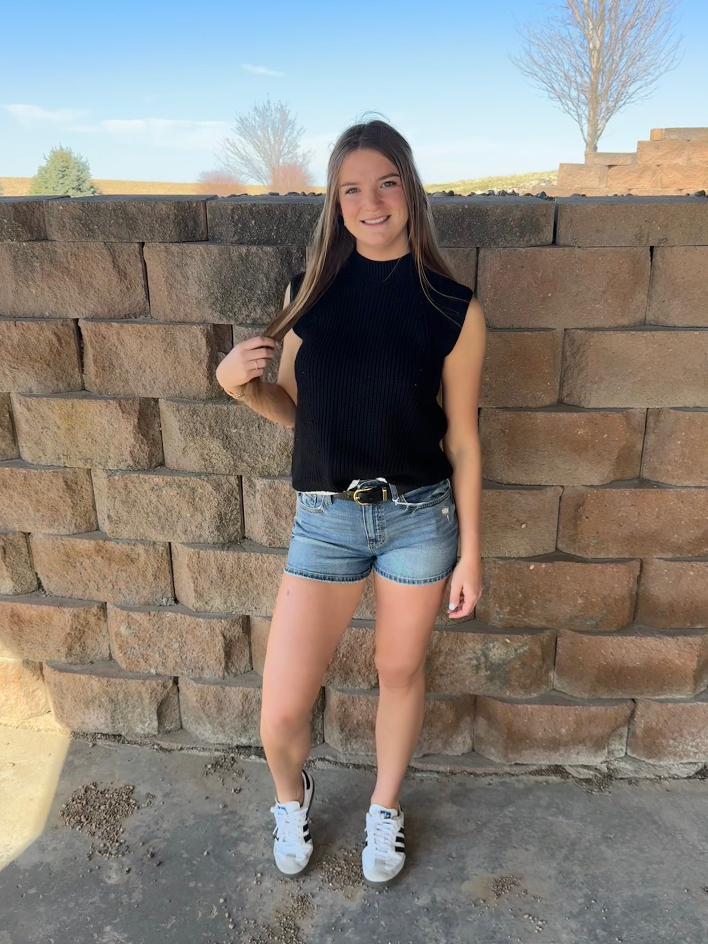 High Rise Mom Shorts