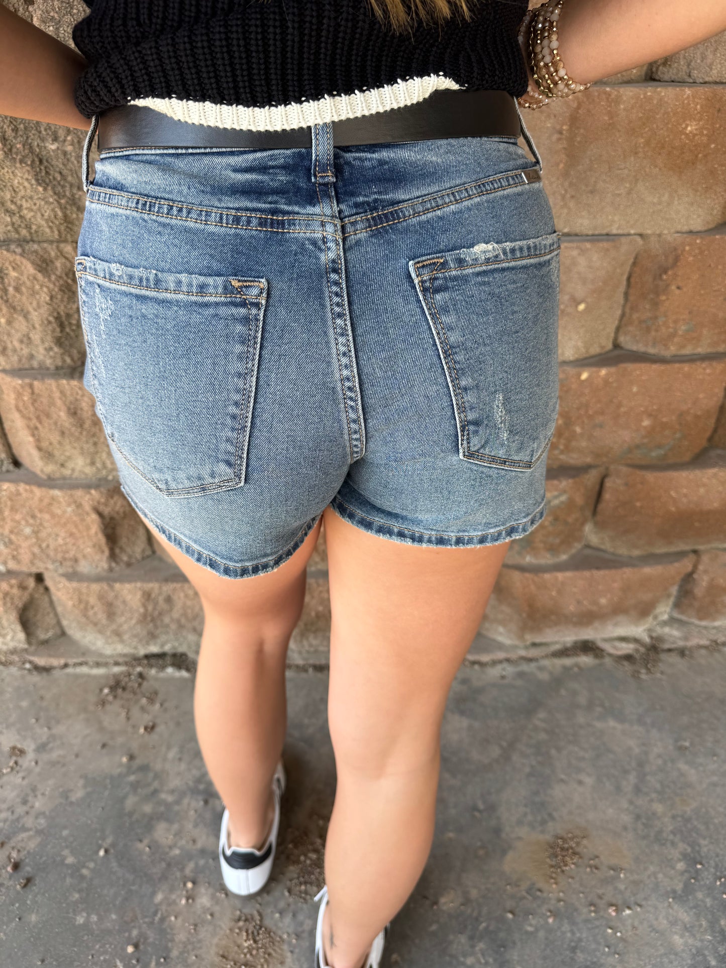 High Rise Mom Shorts
