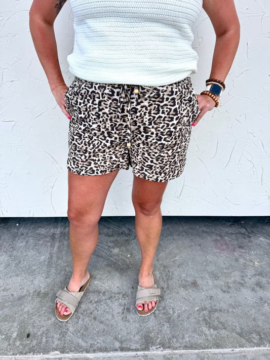 Leopard Print Shorts