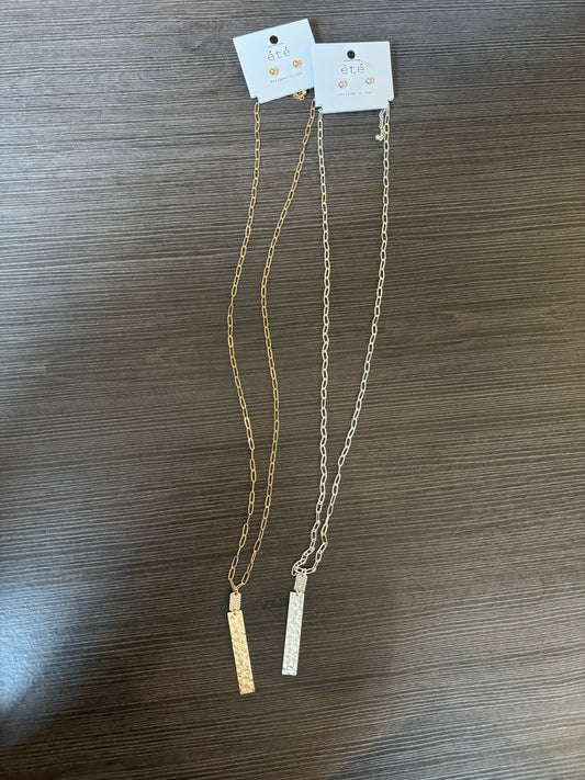 Longline Rectangle Necklace