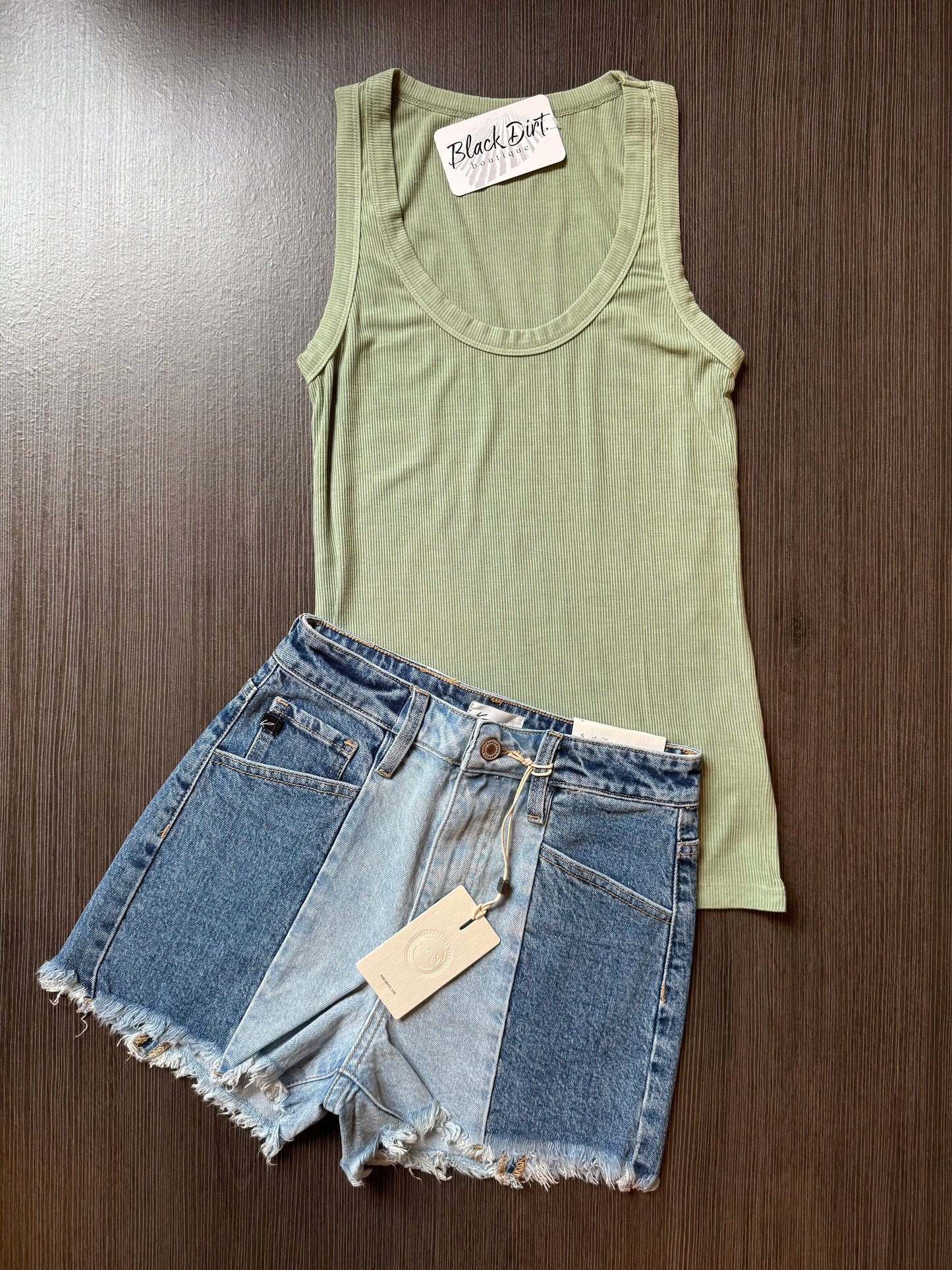 Sage Ribbed Tank