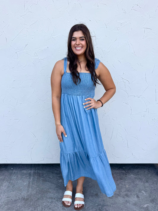 Chambray Maxi Dress