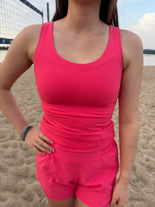 Butter Round Neck Tank
