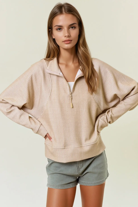 Sand Half Zip