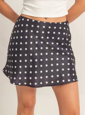 Polka Dot Mini Skirt