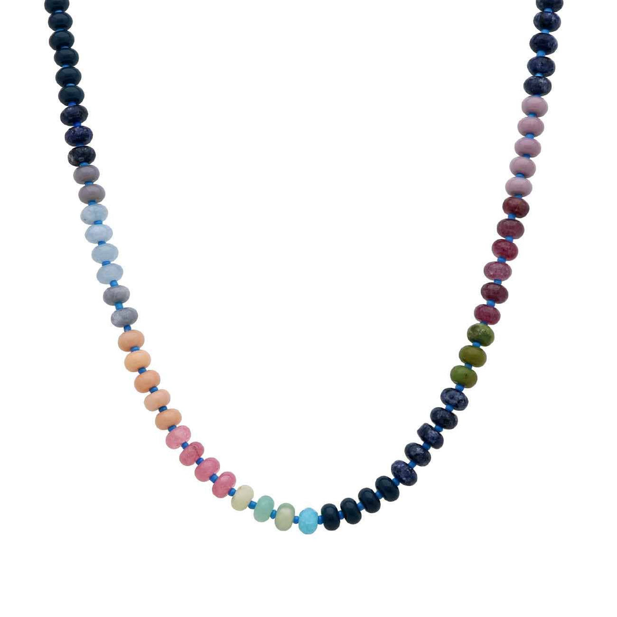 Navy Beaded Necklace