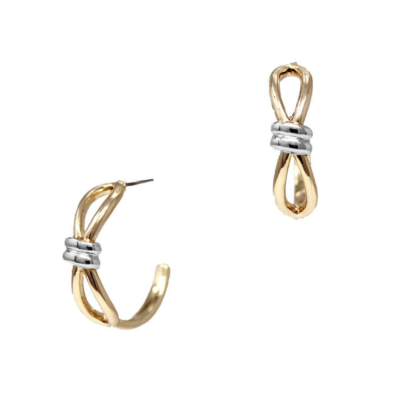 Gold Open Hoop Earrings