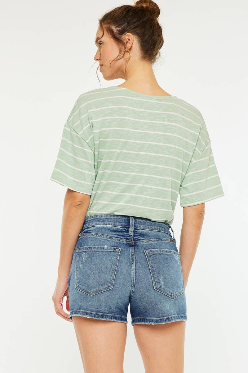 High Rise Mom Shorts